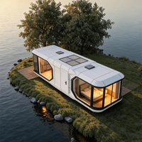 Maisonnette préfabriquée portable Apple Cabin 20ft 40ft, villa étanche, bureau modulaire isolé, conteneur en acier léger de luxe
