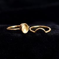 Anillo de Plata de Ley 925 Ovalado de 8x6mm con Bisel en Blanco, Anillo de Boda Curvo Apilable, Recuerdo de Resina para Cenizas o Leche Materna, Regalo DIY para Ella