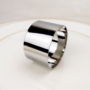 Anillos de Servilleta de Metal Reutilizables, Diseño Elegante, Ecológicos y Duraderos para Campamentos, Festivales, Bodas y Fiestas (Personalizables) - Product Image 2