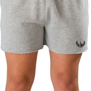 Shorts Deportivos de Algodón Gris Jaspeado para Mujer, Cintura Elástica, Cómodos para Entrenamiento, Fitness, Ejercicio y Descanso - Product Image 5