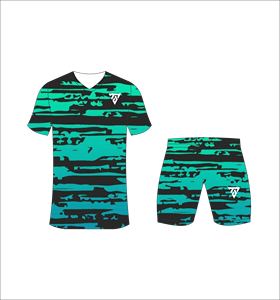 Custom Sublimated <b>Men's</b> Soccer Jersey Set Hexagon Pattern V-Neck Short Sleeve Moisture Wicking Athletic Fit All Seasons - Product Image 5