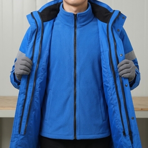 Custom OEM High Visibility Reflective <b>Winter</b> Safety <b>Parka</b> Jacket Waterproof Hooded Padded Workwear <b>Coat</b> for <b>Men</b> - Product Image 5