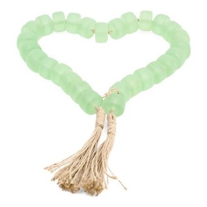 Guirnalda de Cuentas de Resina Hechas a Mano para Decoración del Hogar, Colores y Longitud Personalizables, Cuentas Grandes con Acabado de Madera Natural - Product Image 2