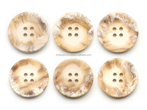 Boutons en résine faits à la main, écologiques et luxueux, à 4 trous, avec motif floral, logo de marque, pour veste, manteau, costume - Product Image 3