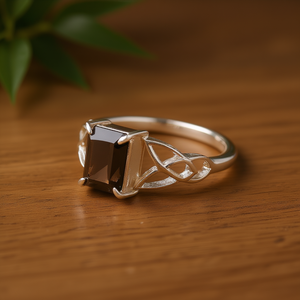 แหวนกำไลข้อมือควอตซ์สโมคกี้คุณภาพดี 3.7 กรัม - Product Image 3