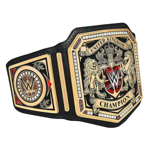 Ceinture de championnat de lutte poids lourd WWF, fabriquée en cuir de haute qualité, plaques en laiton personnalisées de 3 mm d'épaisseur - Product Image 4