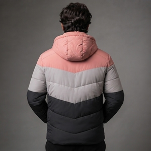 Men Puffer <b>Jacket</b> Lightweight Insulated Winter Clothing Water Resistant Quilted Design Comfortable Warm Coat For Outdoor <b>Work</b> - Product Image 2