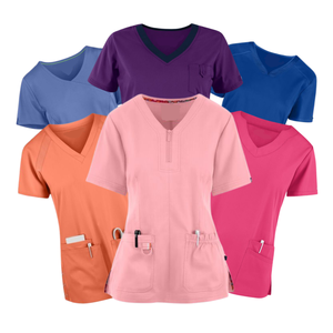 ชุดกางเกงผ้าสครับสำหรับผู้ป่วยพยาบาลสีขาวหรูหรากางเกงผ้าสครับสำหรับทันตแพทย์โรงพยาบาล - Product Image 1