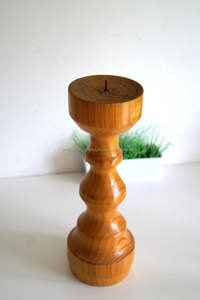 Venta al por mayor diseño personalizado mango madera hecho a mano portavelas soporte madera decorativa candelita para el hogar Decoración de Navidad - Product Image 5