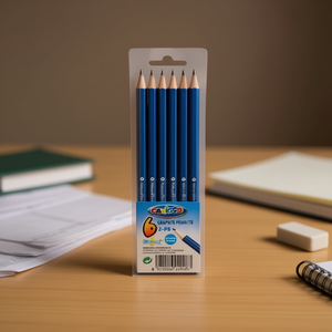 Matita in Grafite Carioca 2-Hb, 12 Pezzi, Corpo in Legno Blu, per Ufficio e Scuola - Product Image 3