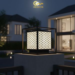 Lámpara de Jardín de Alta Calidad con Recubrimiento en Polvo Antioxidante, Farola Exterior para Villa, Hotel, Iluminación Decorativa Moderna - Product Image 4