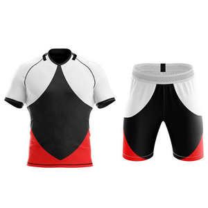 Uniformes de Rugby para Hombre al por Mayor OEM, Conjuntos Nuevos con Logotipo Sublimado y Bordado, Jersey y Pantalones Cortos con Diseño Impreso Profesional - Product Image 3