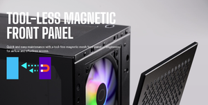 Gabinete para Juegos Cooler Master Elite 302 Micro-ATX, Malla de Alto Flujo de Aire, Vidrio Templado, Ventiladores ARGB, USB-C, Compatible con Radiador de 360 mm - Product Image 4