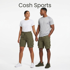Pantalones Cortos Olive Street – Duraderos, con Múltiples Bolsillos, Cintura Elástica y Cordón Ajustable - Product Image 1