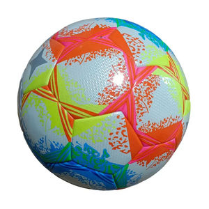Ballon de football en cuir PU léger, taille personnalisée 5, pour l'entraînement des enfants, avec logo, durable, pour matchs et entraînements. - Product Image 1