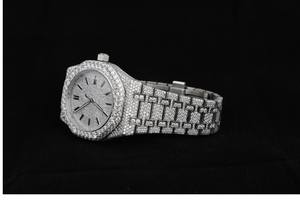 Reloj de buceo automático deportivo de lujo al por mayor con diamantes VVS de color D, moissanita, alarma, estilo hip hop, diseño mecánico de latón - Product Image 3