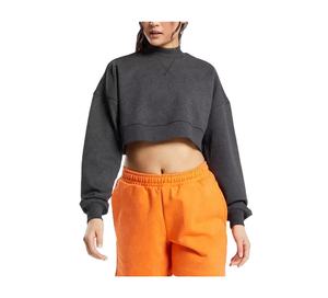 Pull à capuche à manches longues pour femme, haut court de sport imprimé, vente en gros - Product Image 1