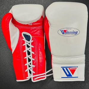 Fabrication de gants de boxe en cuir véritable de haute qualité, sur mesure, design OEM, rose, à lacets, pour l'entraînement - Product Image 5