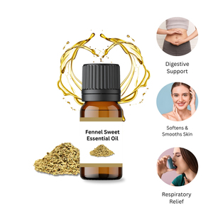 AARNAV GLOBAL EXPORTS Aceite Esencial de Semilla de Hinojo Dulce Destilado al Vapor 100% Puro de Alta Calidad, Antienvejecimiento, Reafirmante y Nutritivo - Product Image 3