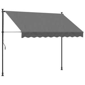 Auvent rétractable en acier anthracite 98,4 x 59,1 po en polyester, produit d'auventage extérieur ciblé - Product Image 2