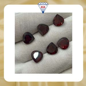 Pierre précieuse naturelle de grenat rouge de qualité supérieure, en forme de cœur, calibrée, finition excellente pour la fabrication de bijoux, vente en gros en vrac - Product Image 6