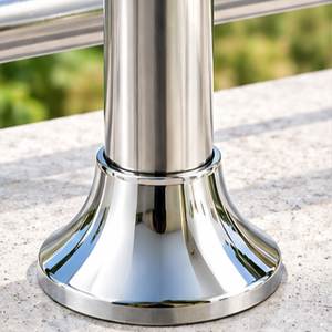 Cono de balaustrada de metal pulido, inserto de poste de pasamanos, soporte de escalera torneado, accesorio de riel para balcón y baño - Product Image 6