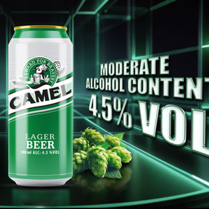 Boissons alcoolisées personnalisées, bière vapeur Camel, 330 ml x 24 canettes, brasserie du Vietnam, OEM ODM, bière lager à étiquette privée, 4,5% - Product Image 4