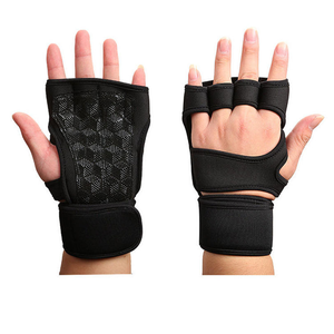 <b>Half</b> Finger Weight Lifting Gloves Custom Logo Anti <b>Slip</b> Palm Padding Gym Training Workout Fitness Protective Gloves - Product Image 1