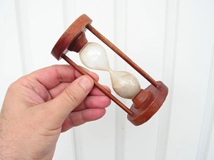 Wooden Sand Timer Elegant Glass Hourglass Decor Ideal For Office <b>Desk</b> <b>Study</b> Table And Home Display Wholesale From india - Product Image 4