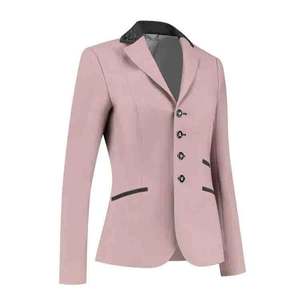 Chaqueta de competición ecuestre para mujer al por mayor, diseño nuevo 2026, cómoda, con cuello de diamantes de imitación, ligera - Product Image 4