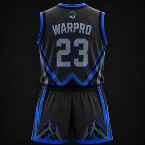 Ensemble d'uniformes de basketball sur mesure, nouveau style, respirant, séchage rapide, grande taille, logo frontal, uniforme de basketball ajustable - Product Image 4