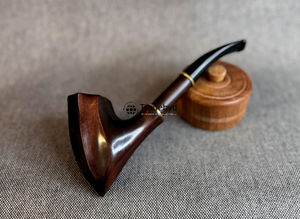 Pipa de Tabaco de Madera de Lujo, Hecha a Mano con Madera Natural, Acabado Lacado Ecológico Moderno, Regalo para Fumadores de Tradebyd - Product Image 2
