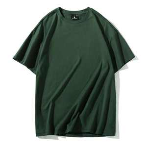 T-shirt Homme Oversize Bosue en Coton Lourd 220 Grammes, Motif Uni, Style Décontracté, Logo Personnalisé Sérigraphié - Product Image 1