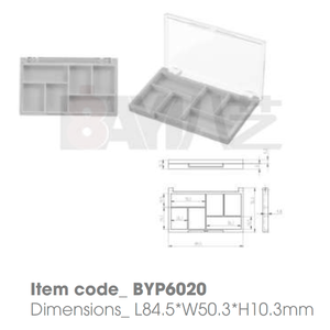 Tarros de Plástico al por Mayor con Logotipo Personalizado, Contenedor Compacto Transparente con Tapa Abatible para Corrector, Color de Cejas, Maquillaje de Ojos - Product Image 1