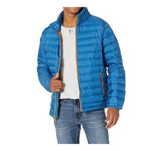 OEM Autumn Hooded Puffer <b>Jacket</b> 100% Polyester Plain Dyed Waterproof Windproof Custom Outerwear High Street <b>Men's</b> - Product Image 6