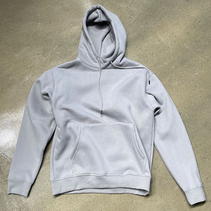 Sweat-shirt à capuche pour homme, couleur unie, en molleton de coton, coupe décontractée oversize, idéal pour l'automne, avec poches, tricoté, imprimé personnalisé - Product Image 1