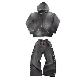 Survêtement léger pour homme avec strass, fabriqué au Pakistan, faible MOQ, couleur personnalisable - Product Image 6