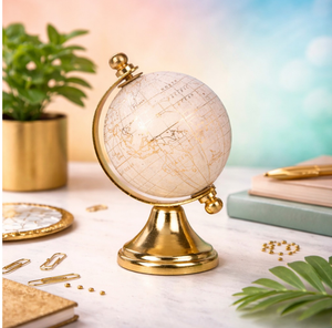 ของตกแต่งโต๊ะทำงานรูปโลกจำลองทำจากเหล็กและพลาสติก |   ลูกโลกจำลองเพื่อการศึกษาสำหรับโต๊ะทำงานในห้องเรียน |   ของตกแต่งบ้านสไตล์โมเดิร์น - Product Image 5
