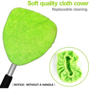 Xindell Confezione da 5 Testine di Ricambio in Microfibra Lavabili e Riutilizzabili per Pulitore Parabrezza, Tamponi Triangolari Gre - Product Image 6