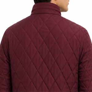 Veste matelassée moderne pour homme, style décontracté, avec motif losanges, pour le quotidien et l'hiver - Product Image 5