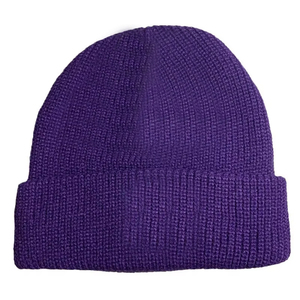 Bonnet en tricot jacquard à carreaux, pour l'extérieur, hiver, unisexe, décontracté, tricot côtelé épais, 100% acrylique - Product Image 3
