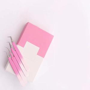 Pinzas de Precisión Profesionales de Alta Calidad, Nueva Tendencia, Acero Inoxidable, Herramienta para Extensión de Pestañas con Agarre Fino y Logotipo Personalizado - Product Image 2