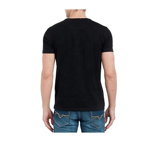 T-shirts d'été pour hommes 2024, vente en gros, haute qualité, 100% coton, col rond, manches courtes, séchage rapide, respirant, coupe décontractée - Product Image 2