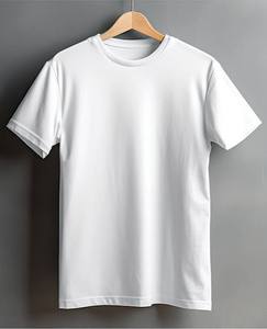 เสื้อยืดผ้าฝ้ายออร์แกนิกสำหรับผู้ชาย ระบายอากาศได้ดี เป็นมิตรกับสิ่งแวดล้อม ทรงคลาสสิก สีขาวล้วน ทรงหลวม - Product Image 2