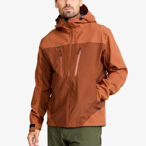 Veste coupe-vent à col haut pour homme, protection extra contre le vent, col montant, veste de sport à capuche, manteau coupe-vent - Product Image 1