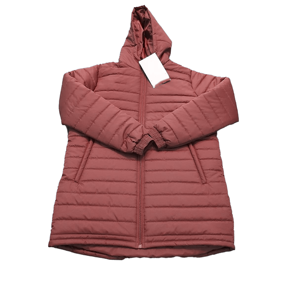 Hooded Puffer <b>Jacket</b> Women <b>Men</b> Winter Casual Zipper Front Windproof Polyester Wadding Solid Color <b>Long</b> Sleeve Coat - Product Image 1