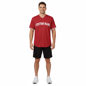 เสื้อเบสบอลแบบติดกระดุม ขายส่งราคาถูกที่สุด คุณภาพสูงสุด ชุดกีฬาเบสบอลสำหรับผู้ชาย - Product Image 3