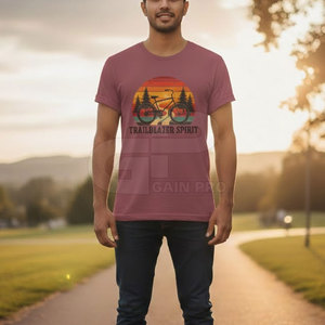 Slim Fit <b>Mens</b> <b>Western</b> Graphic T-<b>Shirt</b> Casual Cotton Tee For Daily Street Style And Gym Wear <b>Mens</b> <b>Western</b> T-<b>Shirts</b> - Product Image 3