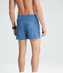 Shorts de sport bleus pour hommes, séchage rapide, avec poches, taille élastique, mi-longs, légers, extensibles, pour la course à pied et le fitness - Product Image 2