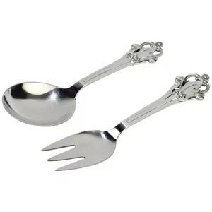 Collection de cuillères et fourchettes à salade en métal de qualité supérieure pour hôtels, banquets et événements de restauration - Product Image 3